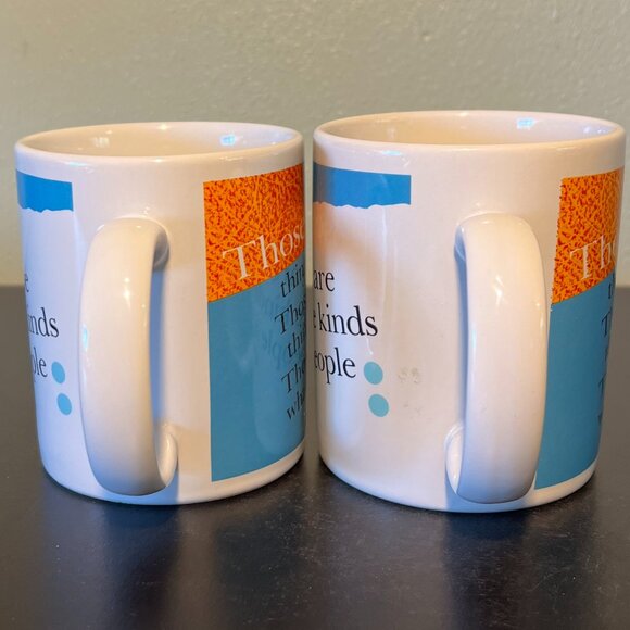 Set of 2 HALLMARK  There are Three Kinds of People… Ceramic Mug - Picture 2 of 12